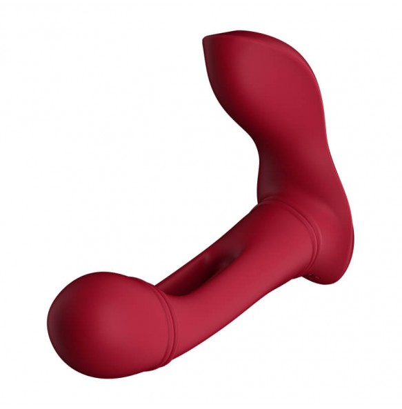 MizzZee - Wave Tongue Wearable Vibrator (Chargeable - Red Rose)